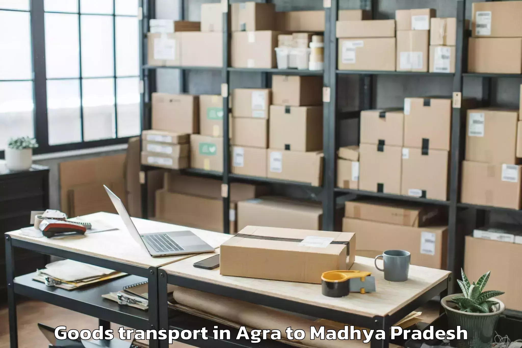 Get Agra to Punasa Goods Transport